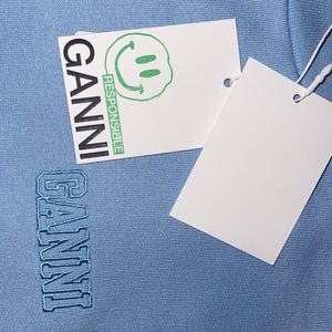 GANNI BABY BLUE SWEATER/SWEATSHIRT